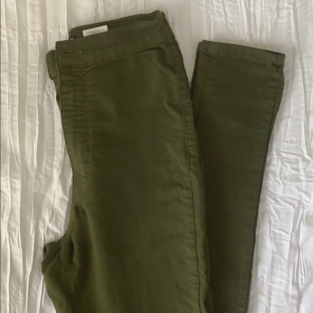 Navy Green Fashion Nova Jeans